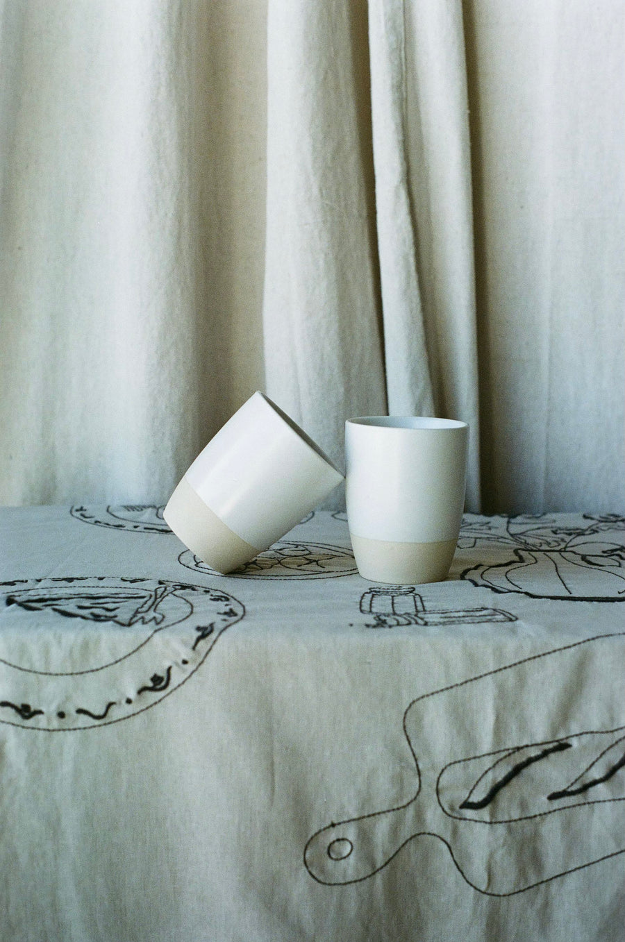 Ceramic Tumbler Set - Ivory