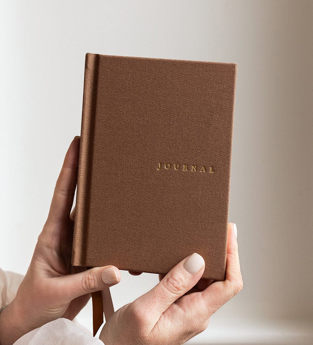 Mocha Linen Journal
