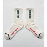 Boyfriend Socks- Cream
