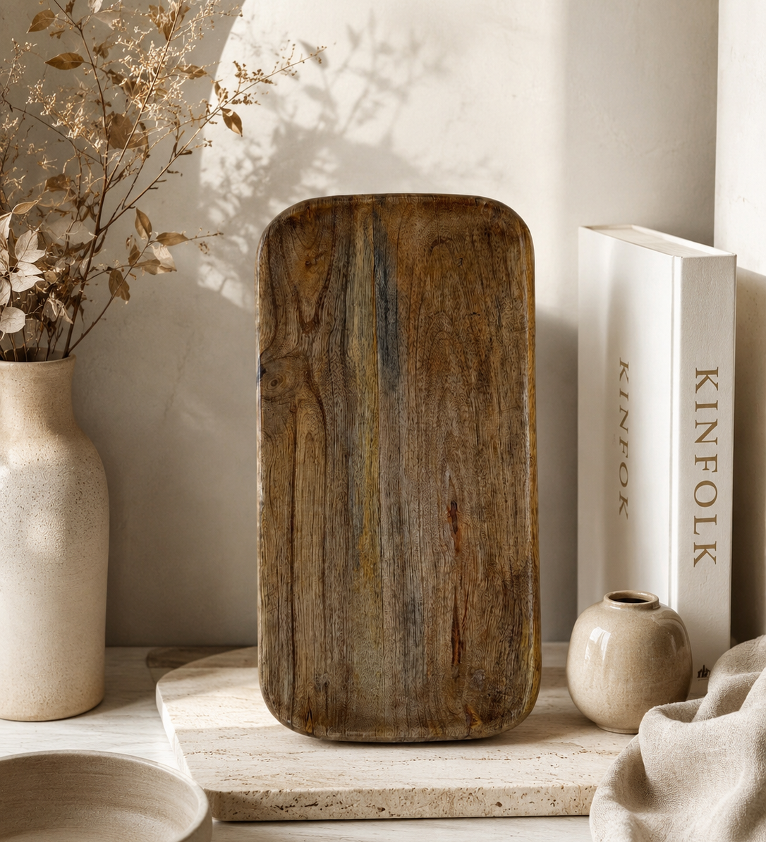 Wooden serving board