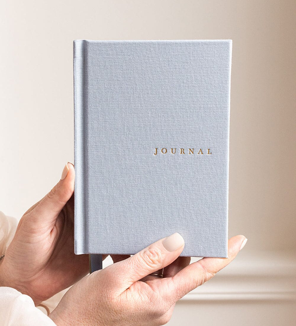Luna Blue Linen Journal