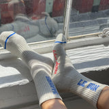 Boyfriend Socks- Grey