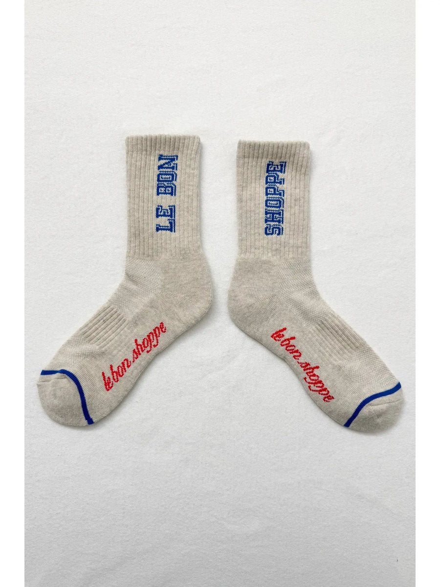 Boyfriend Socks- Grey